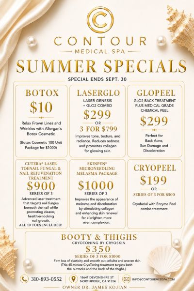 Summer Specials at Contour Medical Spa in Northridge, Los Angeles, CA