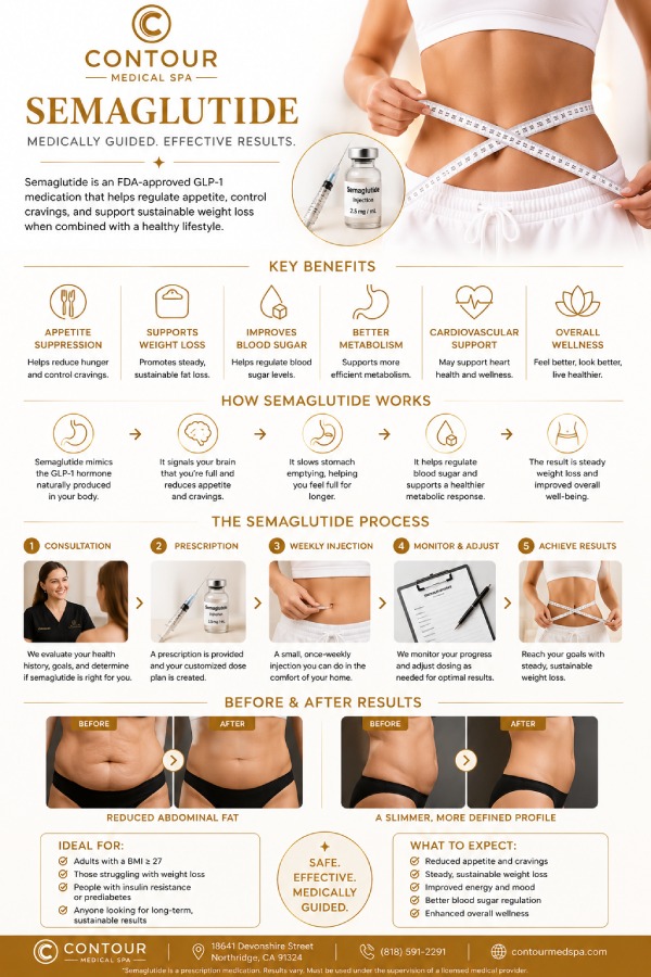 Semaglutide GLP-1 Injections for Weight Loss in Northridge, Los Angeles, CA